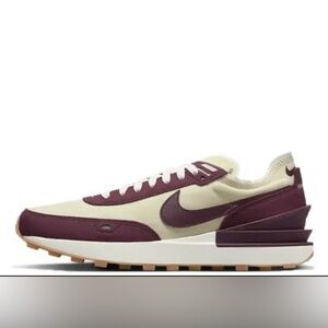 Nike waffle one coconut milk night maroon sneakers size 8.5 men’s like new